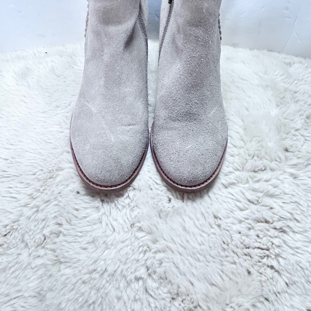 Blondo Waterproof Suede Braided Zip Ankle Boots Women's Size 77 - Picture 2 of 12
